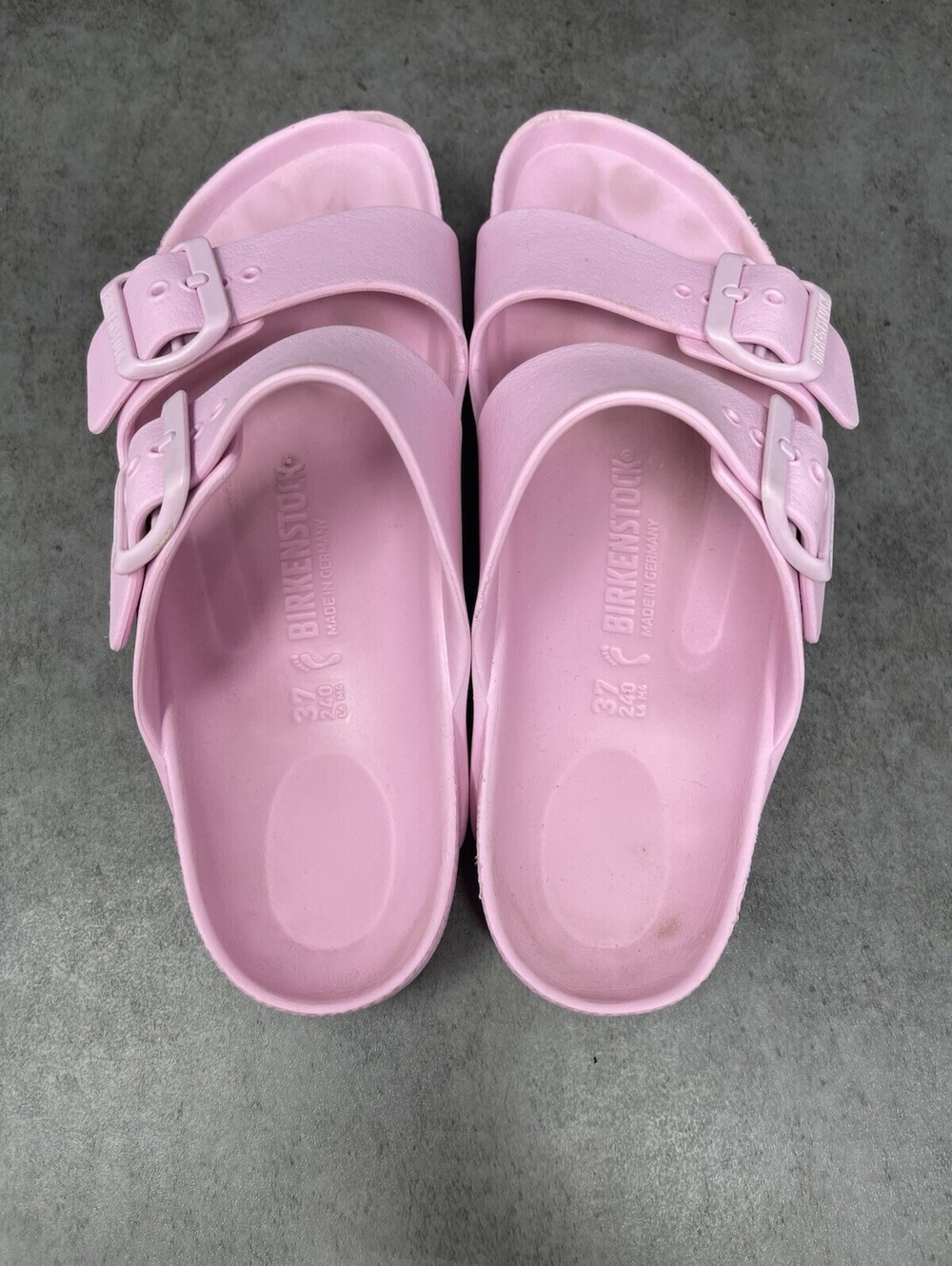 Birkenstock EVA Sandals Womens Size 6 (37) Pink Rubber Slide Slip On - Picture 7 of 8
